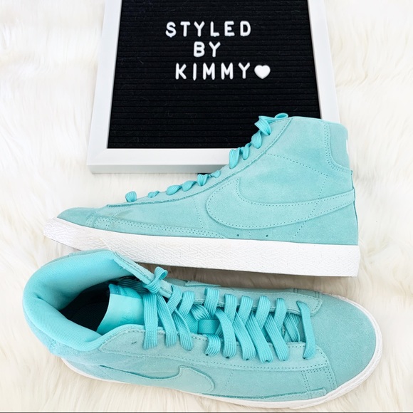 🌸 NIKE Blazer Mid Suede Sneakers Shoes New - Picture 3 of 6